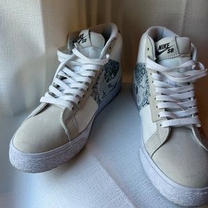 Nike SB Zoom Blazer Mid, White/smoke gray, Men’s 7.5